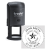 Trodat 4642-TX Round Notary Stamp